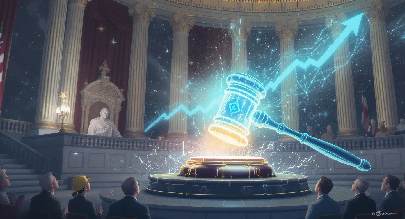 Editorial illustration for US Senate Committee Passes Crypto Clarity Act, Bitcoin Surges