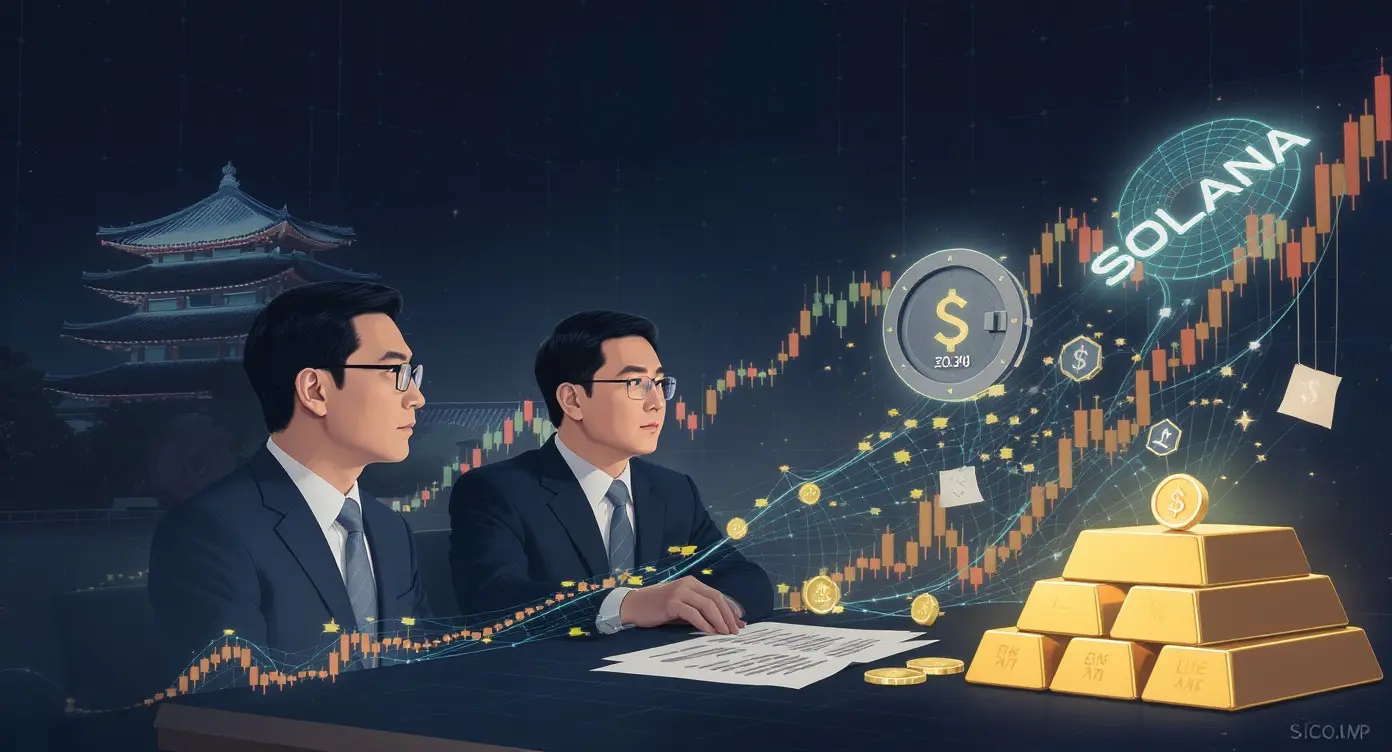 Editorial illustration for Global Crypto Landscape Shifts: Korea Rules, Solana Surges, Banks Invest