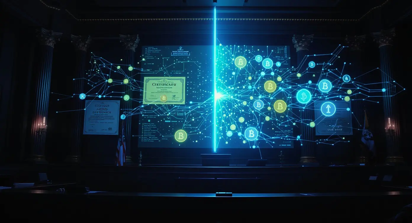 Editorial illustration for SEC Eyes Tokenized Stock Trading Framework
