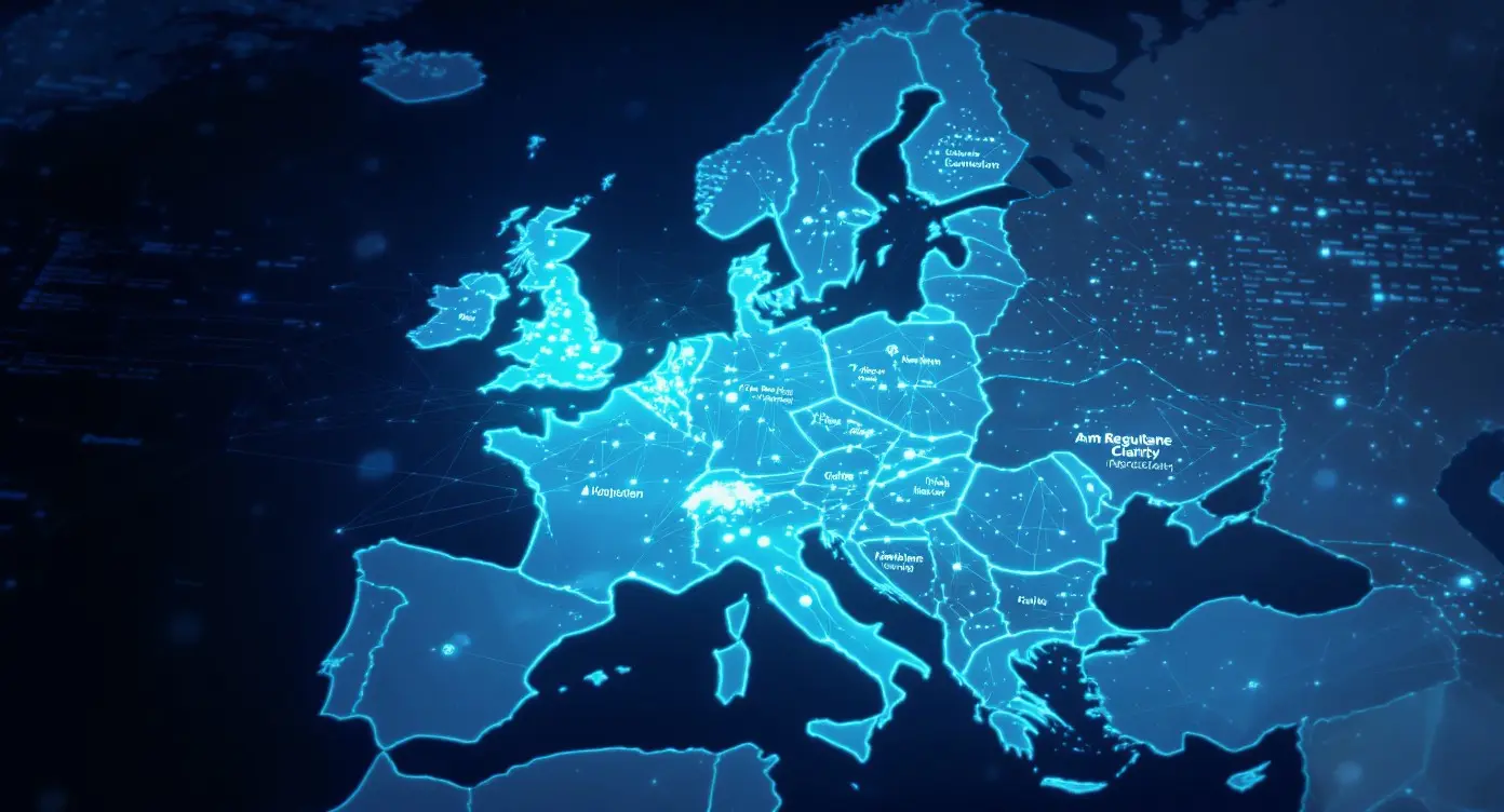 Editorial illustration for Zerohash Secures European EMI License Under MiCA Framework