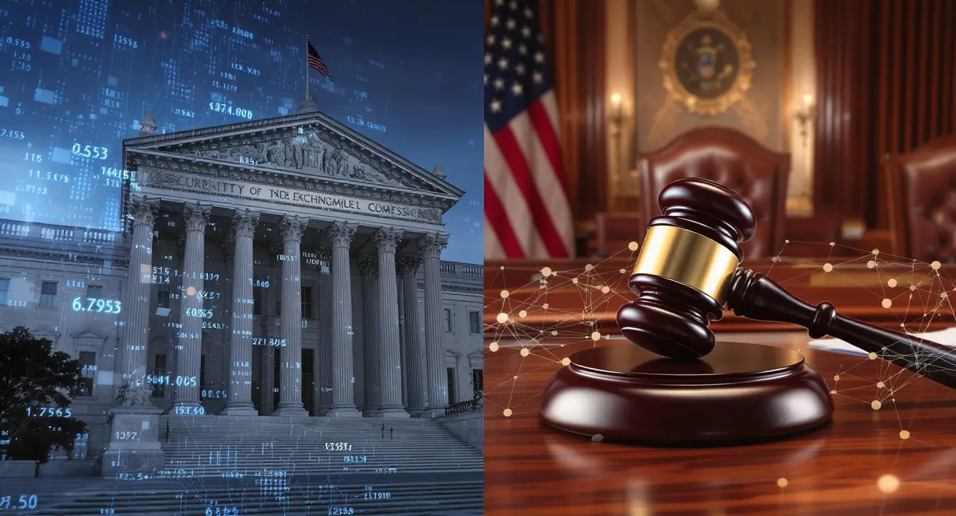 Editorial illustration for SEC Weighs Tokenizing Stocks, Clarity Act Advances in Senate