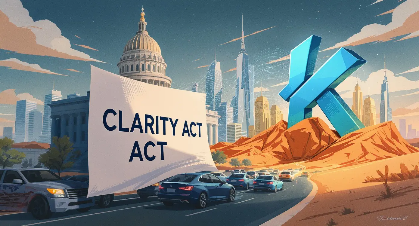 Editorial illustration for US Crypto Bill Stalls Amid Global Regulatory Clarification
