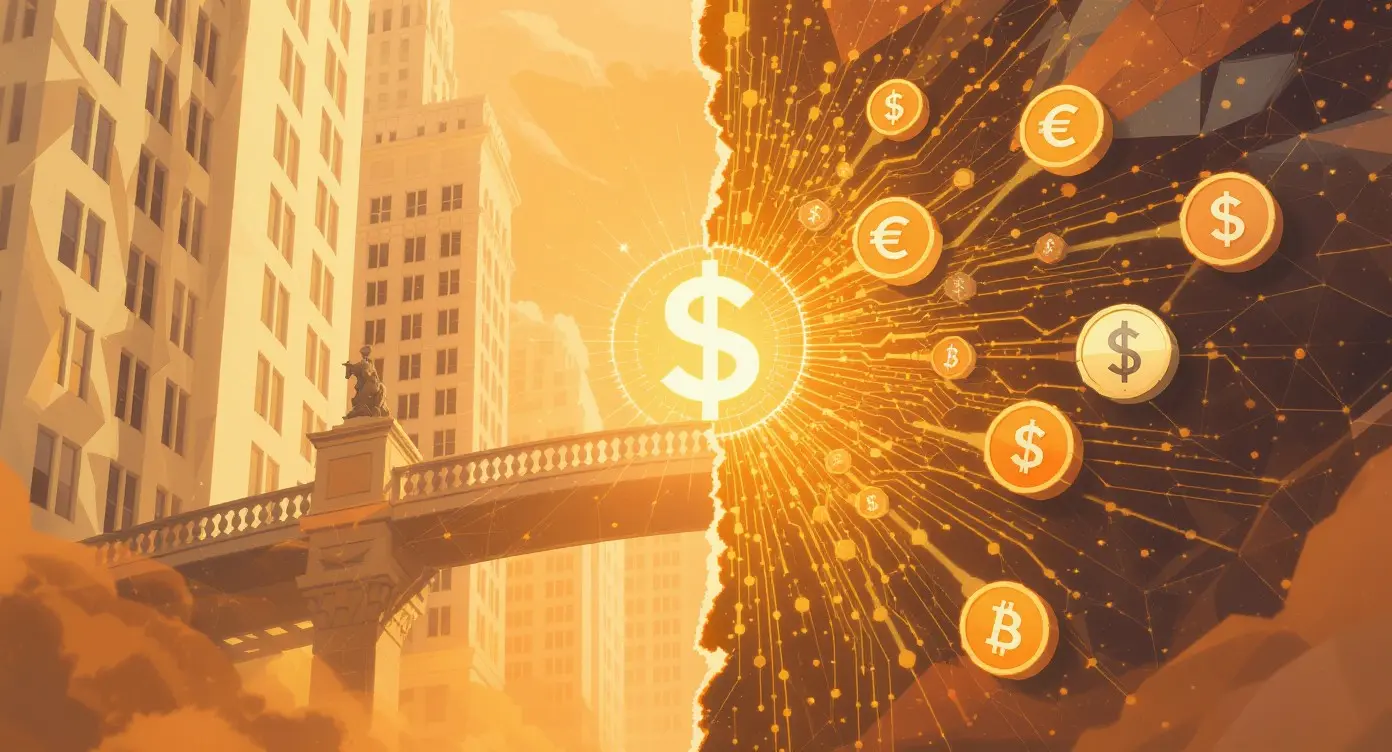 Editorial illustration for Morgan Stanley Seeks Solana Staking ETF, Banks Reveal Crypto Holdings