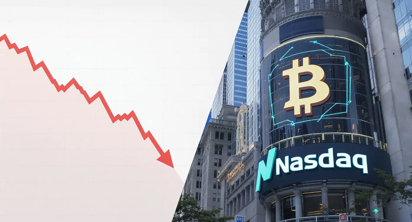Editorial illustration for Bitcoin ETFs See Major Outflows as Nasdaq Gets Nod for Bitcoin Options
