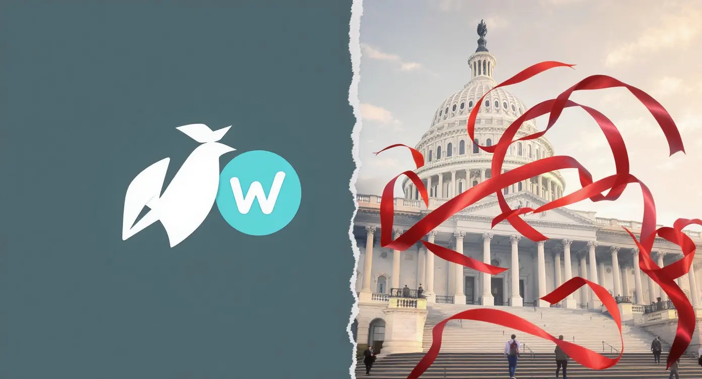Editorial illustration for Robinhood Acquires WonderFi, US Crypto Bill Faces New Hurdles