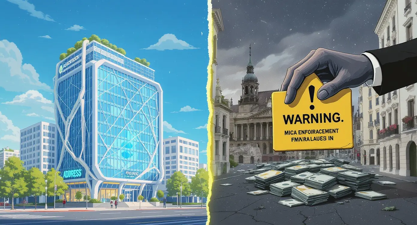 Editorial illustration for Institutional Crypto Infrastructure Expands; EU Firms Face MiCA Warning