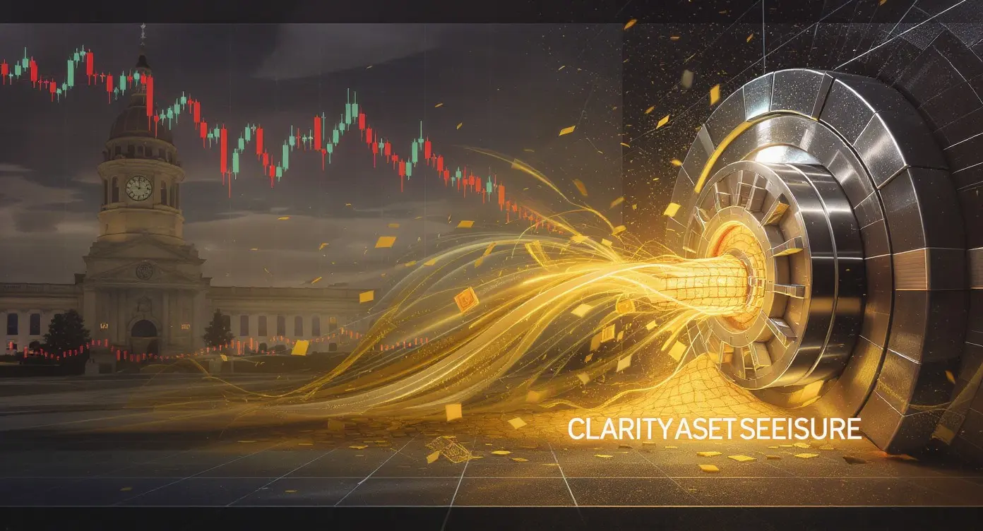 Editorial illustration for Global Crypto Crackdown; CLARITY Act Deadline Looms