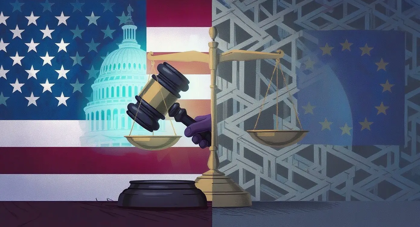 Editorial illustration for US Regulator Alleges Political Bias, EU Crypto Firms Lag on MiCA Licenses