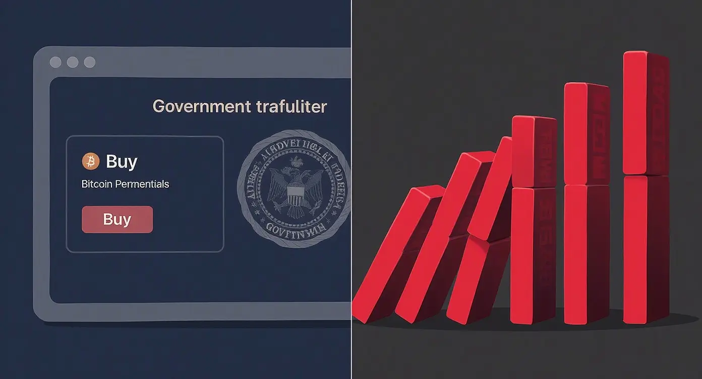 Editorial illustration for U.S. Traders Gain Regulated Bitcoin Perpetuals as ETF Outflow Streak Hits Record