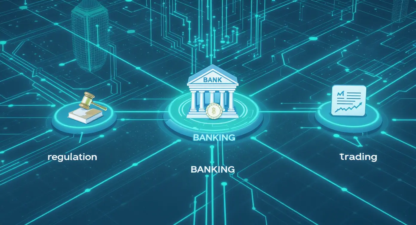 Editorial illustration for US Regulators Boost Accountability, Expand Bank Stablecoins and Perps