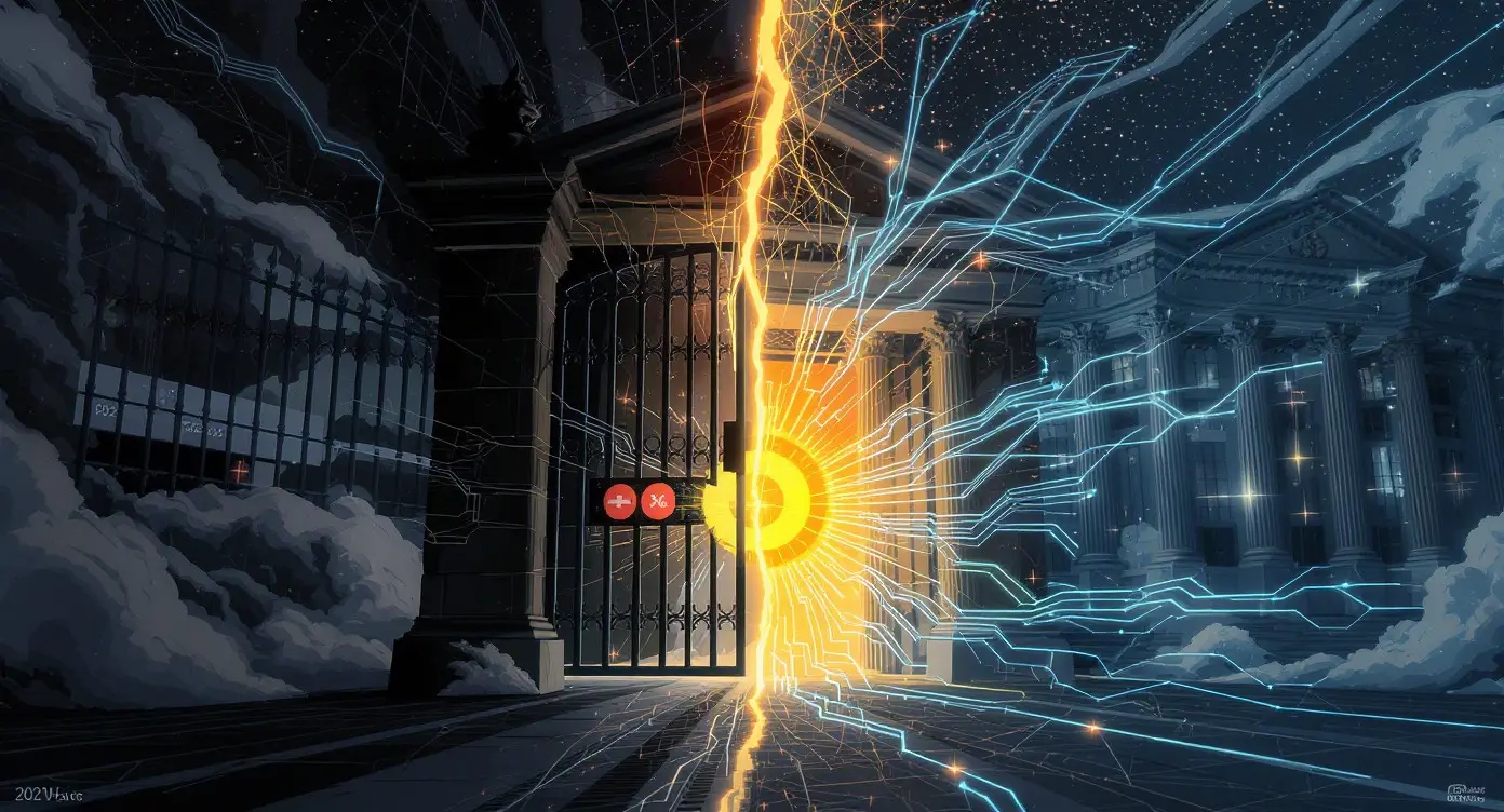 Editorial illustration for EU Regulation Reshapes Crypto Access, Banks Build Tokenized Networks