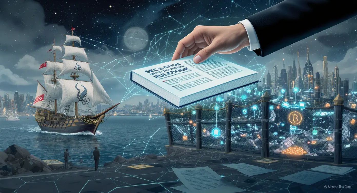 Editorial illustration for SEC Targets Digital Assets, Kraken Pivots to Regulated Infrastructure