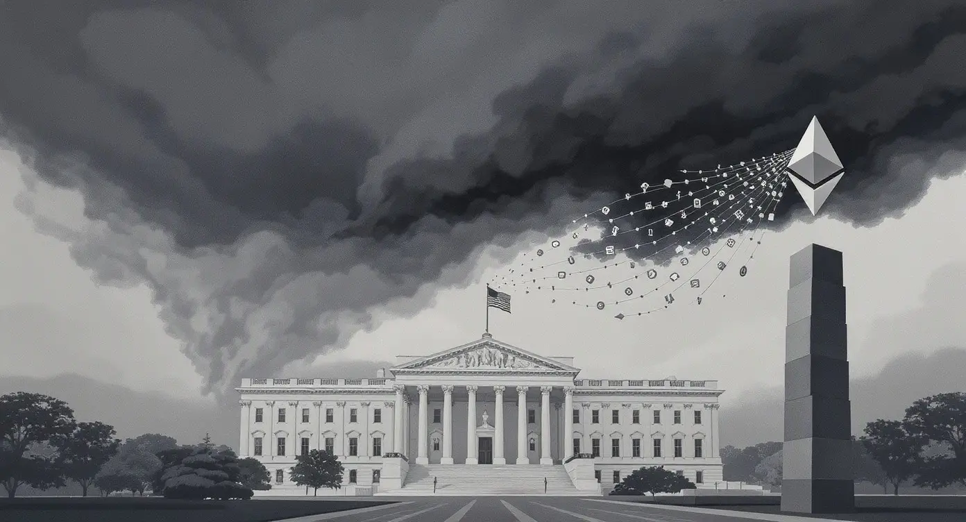 Editorial illustration for US Stablecoin Bill Hits Snag, Bitcoin ETF Inflows Return, Ethereum Staking Cleared