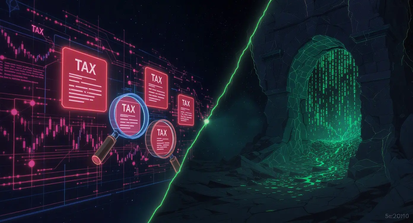 Editorial illustration for India Launches Massive Automated Crypto Tax Crackdown as Aztec Contract Exploited
