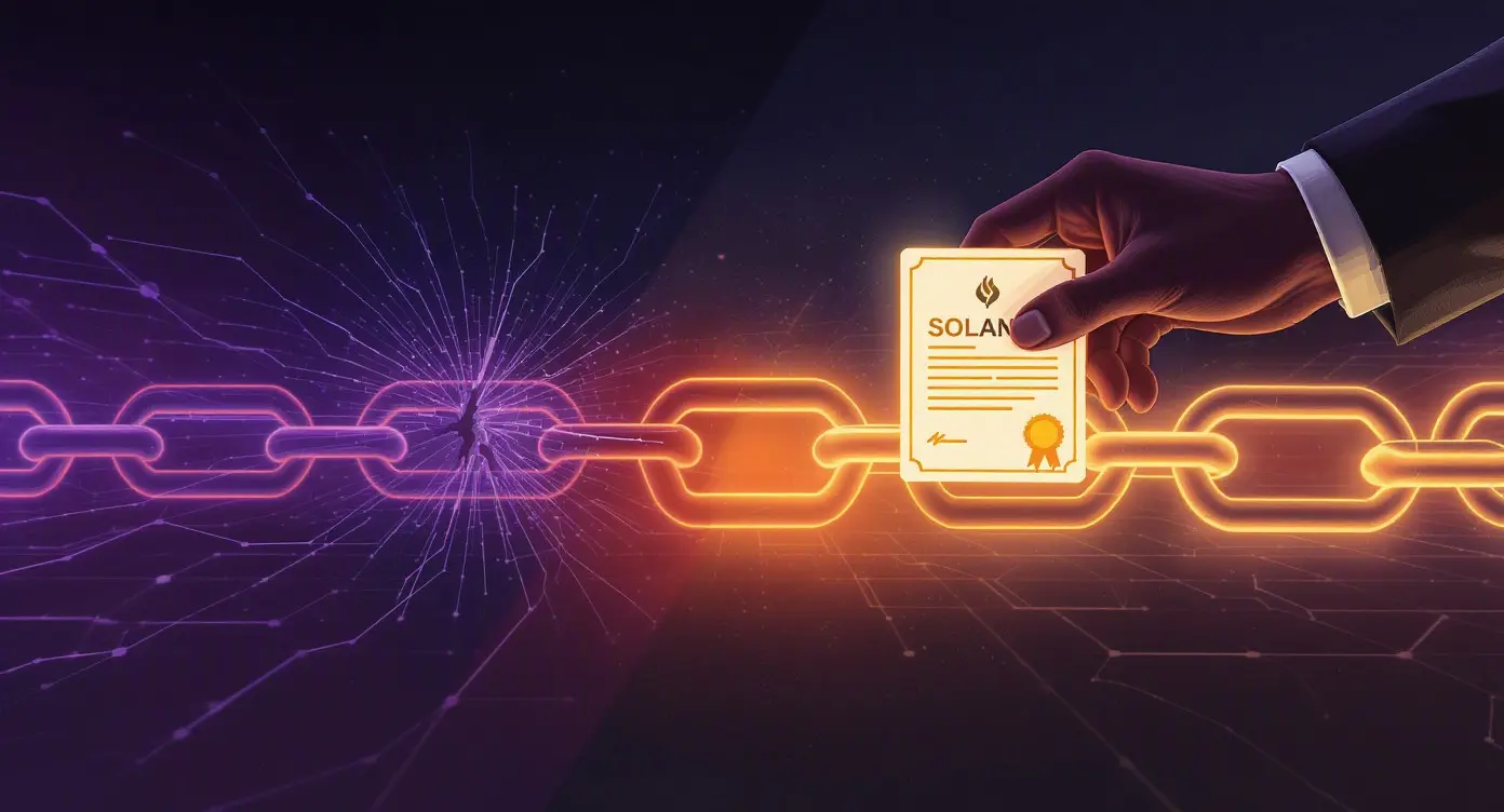 Editorial illustration for Solana Staking Bug Emerges as Moody's Explores On-Chain Assets
