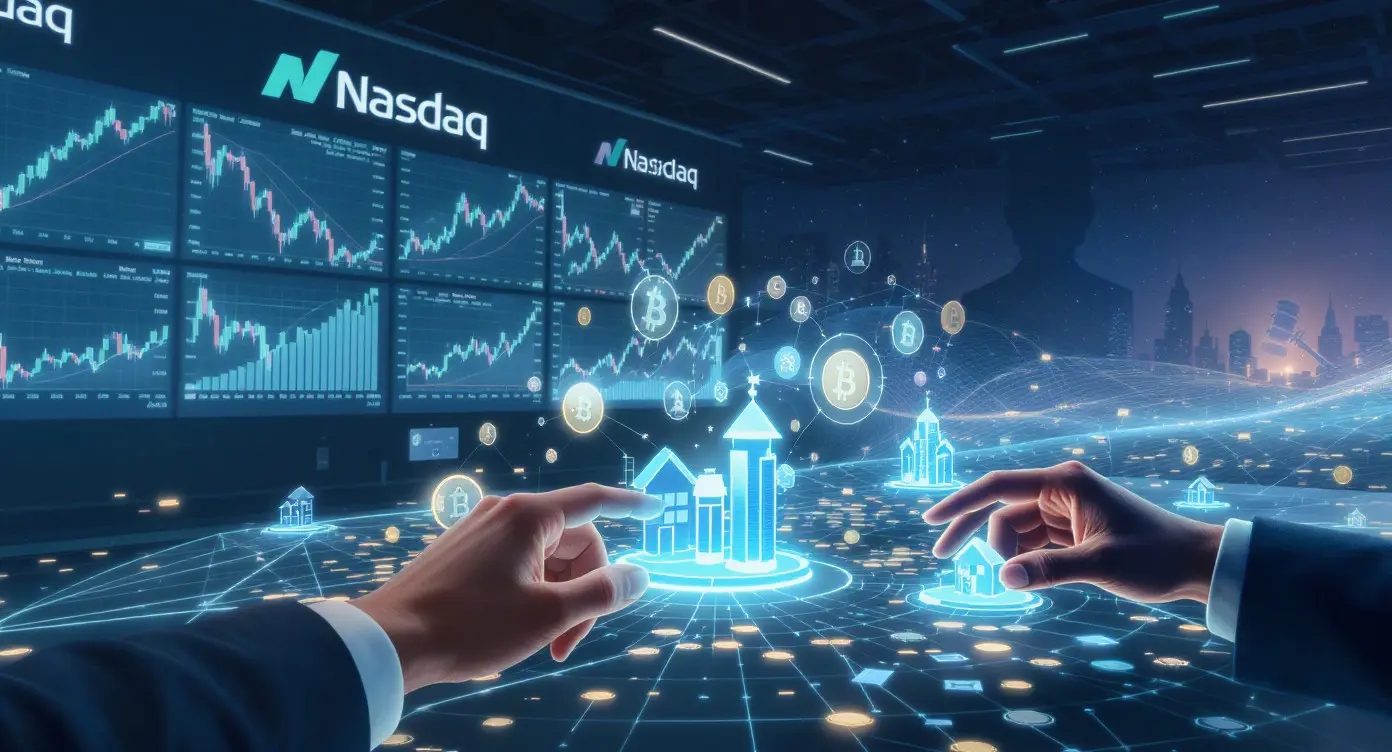 Editorial illustration for SEC Approves Nasdaq Bitcoin Options; Banks Test Tokenized Assets; India Raids Firms