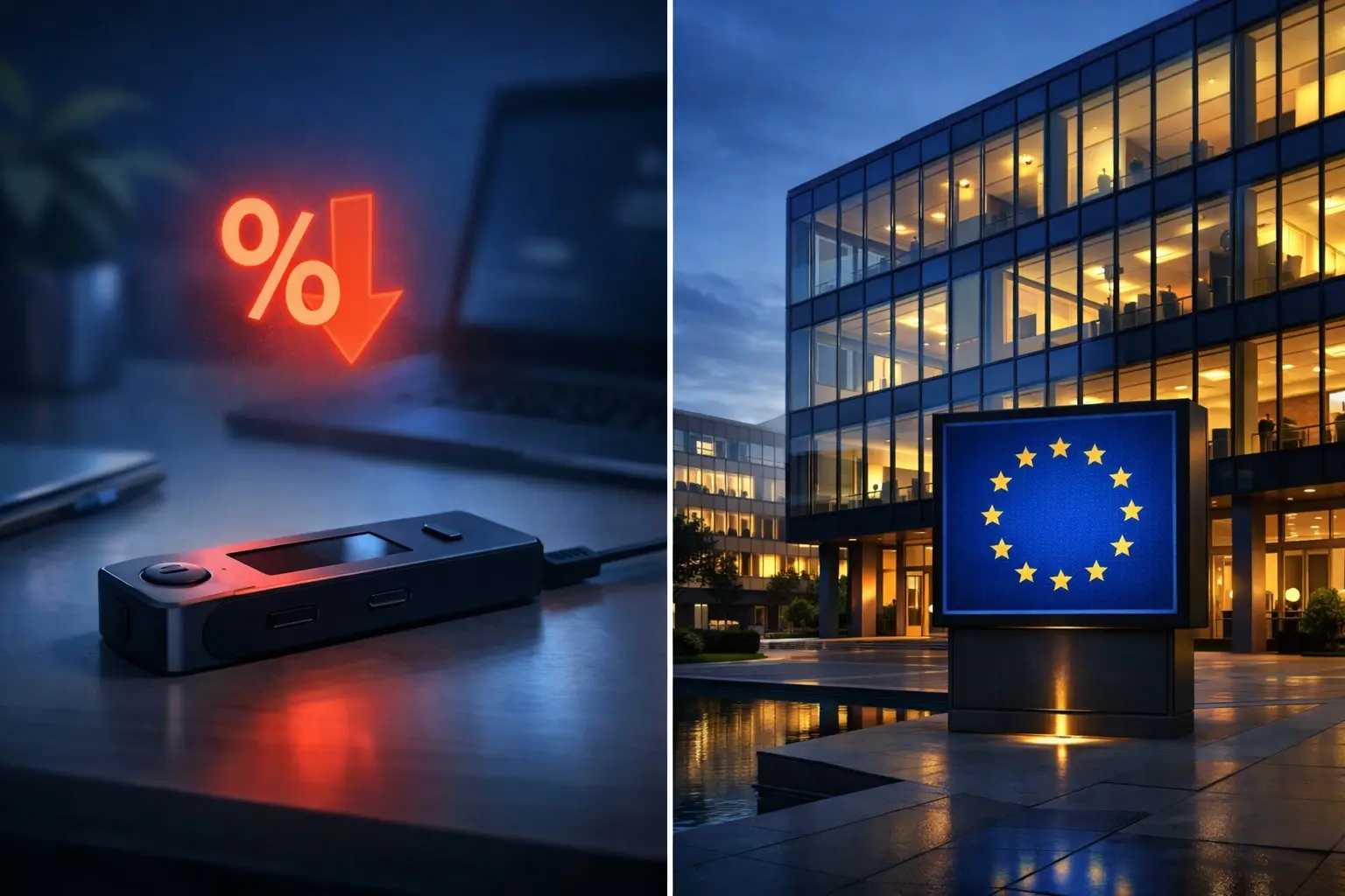Editorial illustration for Illinois Proposes Self-Wallet Tax as WhiteBIT Secures EU MiCA License