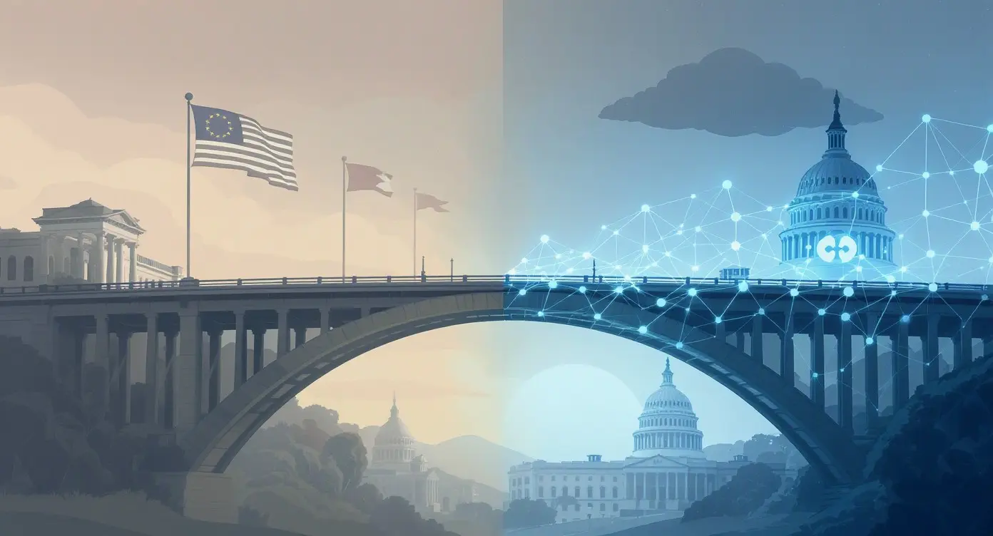 Editorial illustration for Chainlink Joins Banks for FX Settlement, Ripple Expands EU Payments