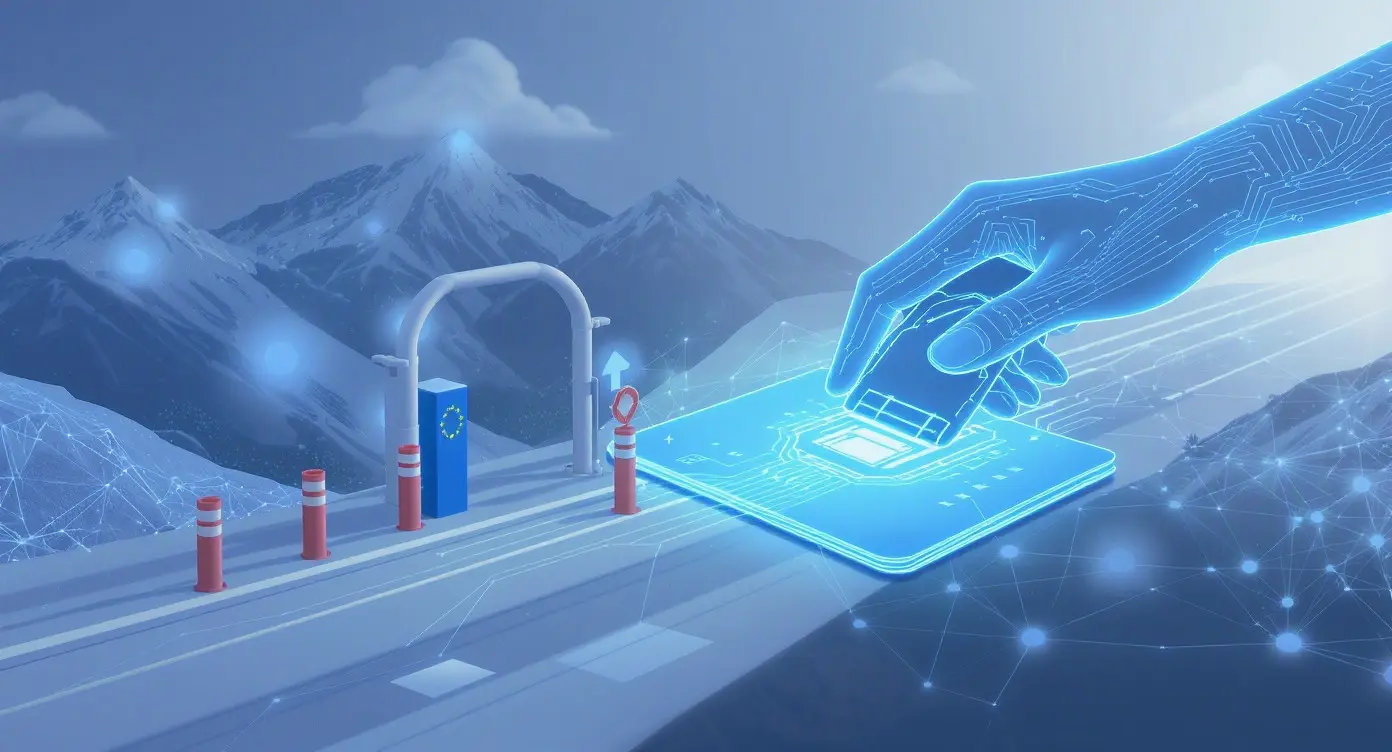Editorial illustration for Coinbase Expands EU Footprint as MiCA Compliance Deadline Looms