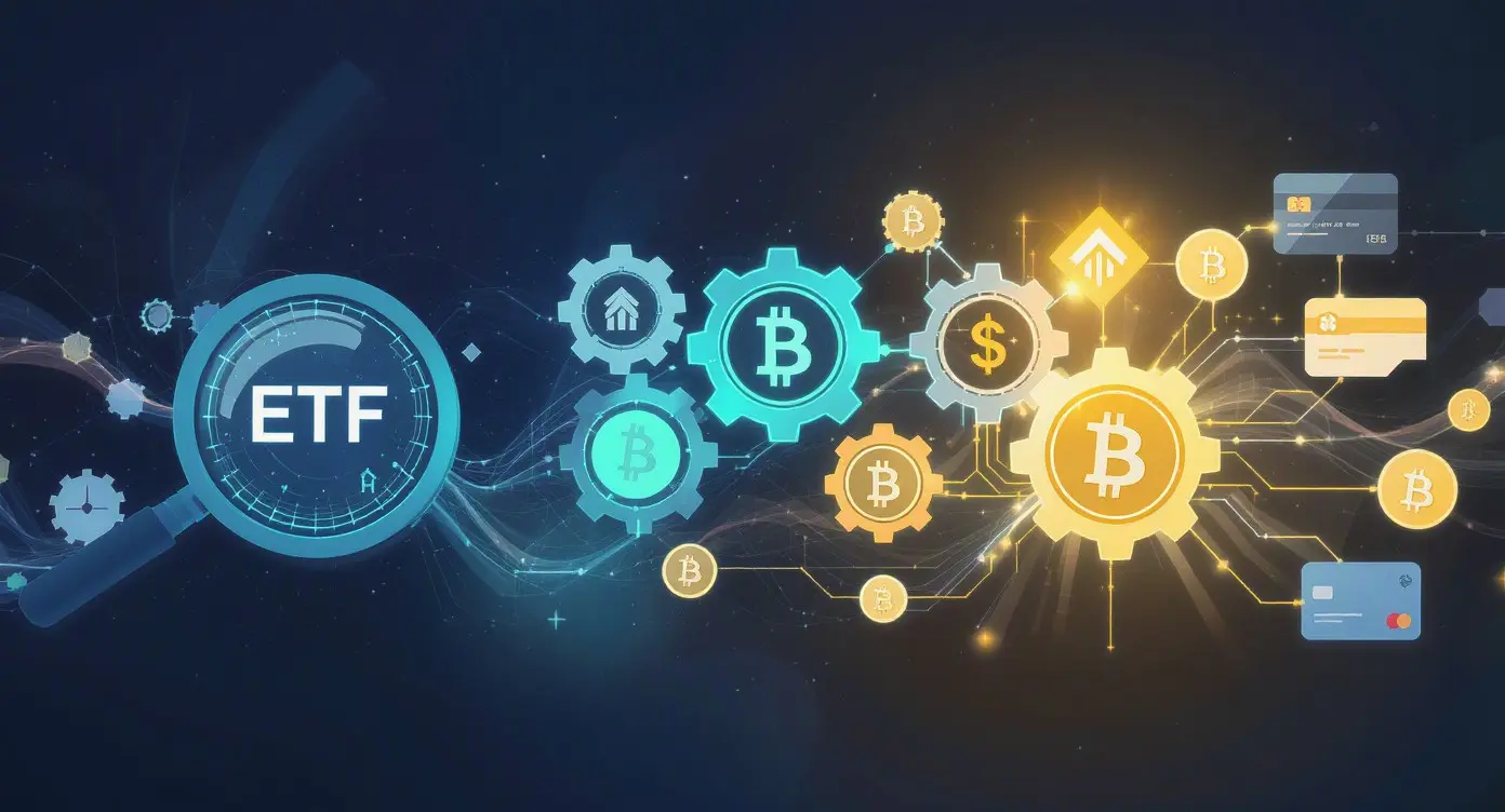 Editorial illustration for SEC Eyes New Crypto ETFs, Institutions Build Settlement Rails