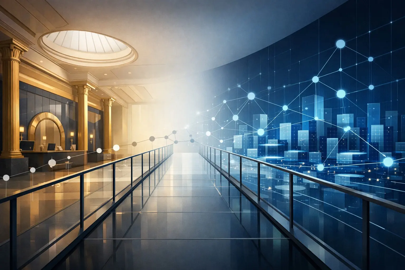 Editorial illustration for Institutional Crypto Infrastructure Grows Despite Regulatory Hurdles and Market Outflows