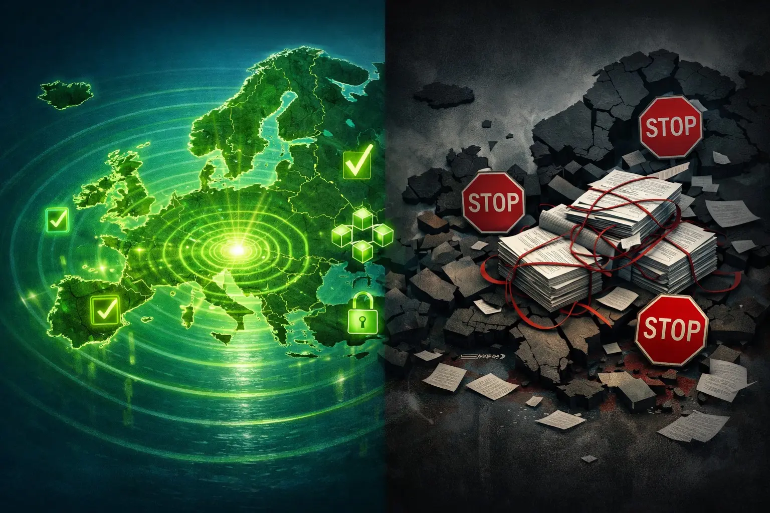 Editorial illustration for Ripple Secures Full MiCA License as US Stablecoin Bill Stalls
