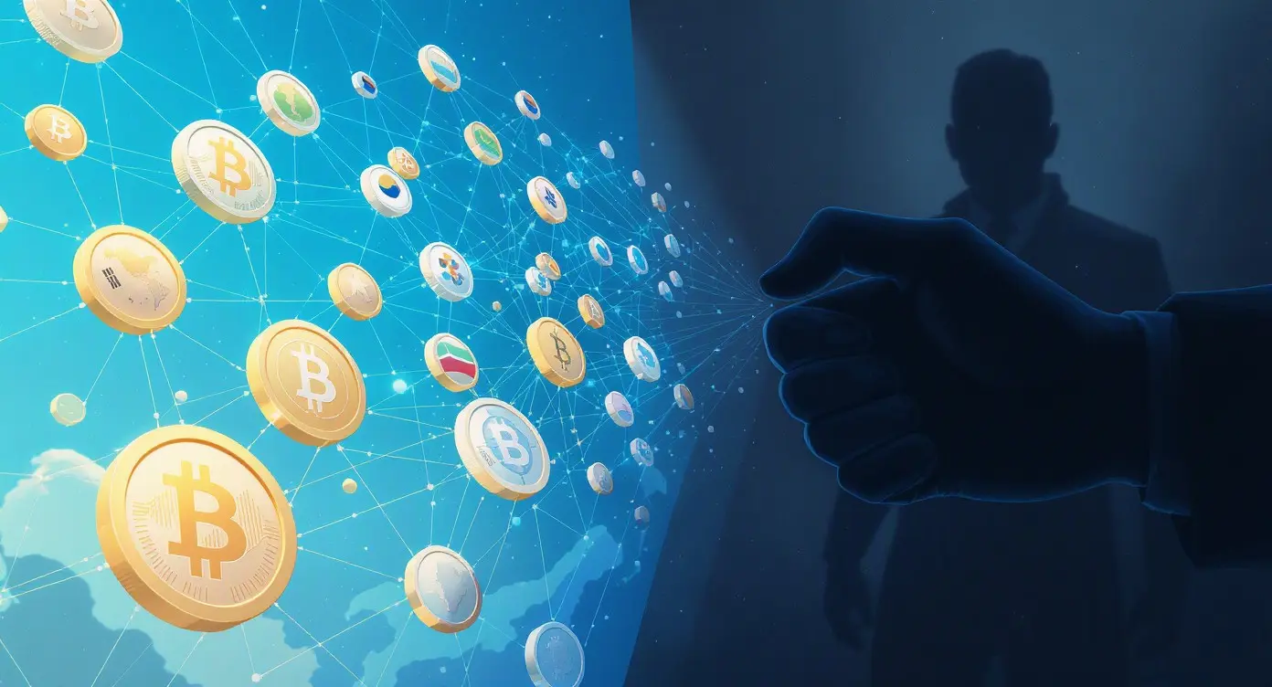 Editorial illustration for Global Stablecoin Adoption Expands as Regulators Target Crypto Fraud