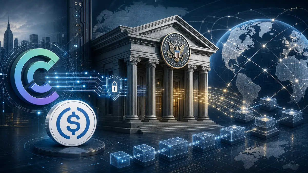 Editorial illustration for Circle Secures National Bank Charter, SWIFT Launches 24/7 Settlement
