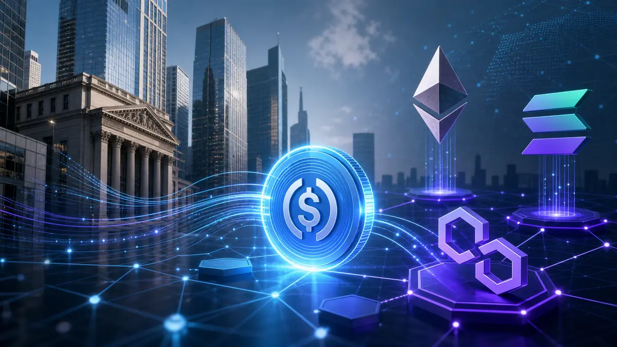 Editorial illustration for Big Finance Moves Into Altcoin ETFs, Stablecoins Expand
