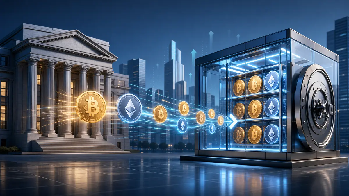 Editorial illustration for Crypto ETFs See Renewed Inflows, Bitcoin Breaks Losing Streak
