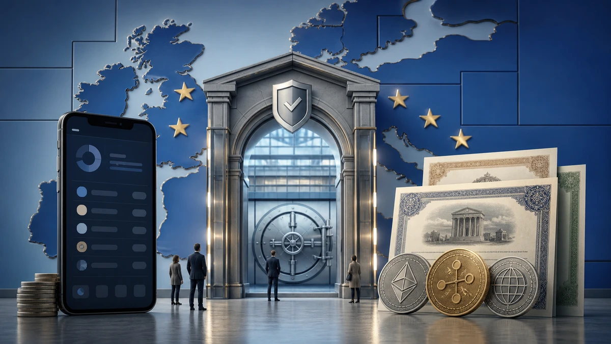 Editorial illustration for Webull Wins Approval to Offer Crypto Across the European Union