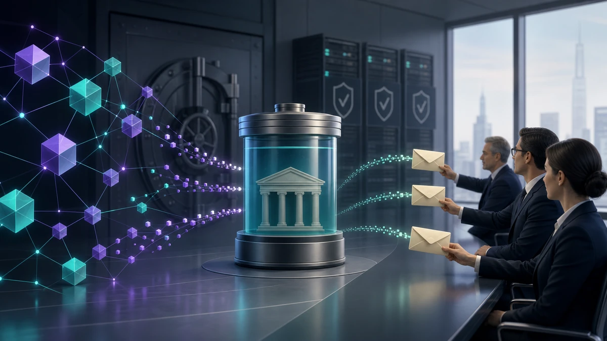 Editorial illustration for Grayscale Adds Quarterly Staking Payouts to Solana ETF