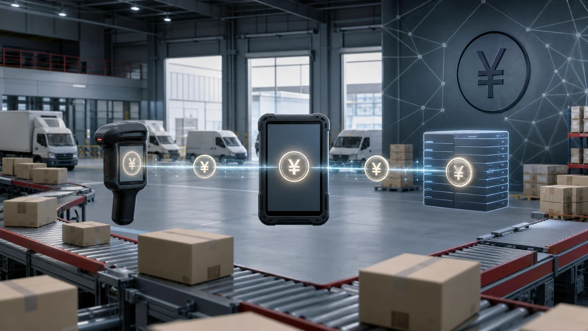 Editorial illustration for Amazon Logistics Partner Plans Operational Use of JPYC Stablecoin