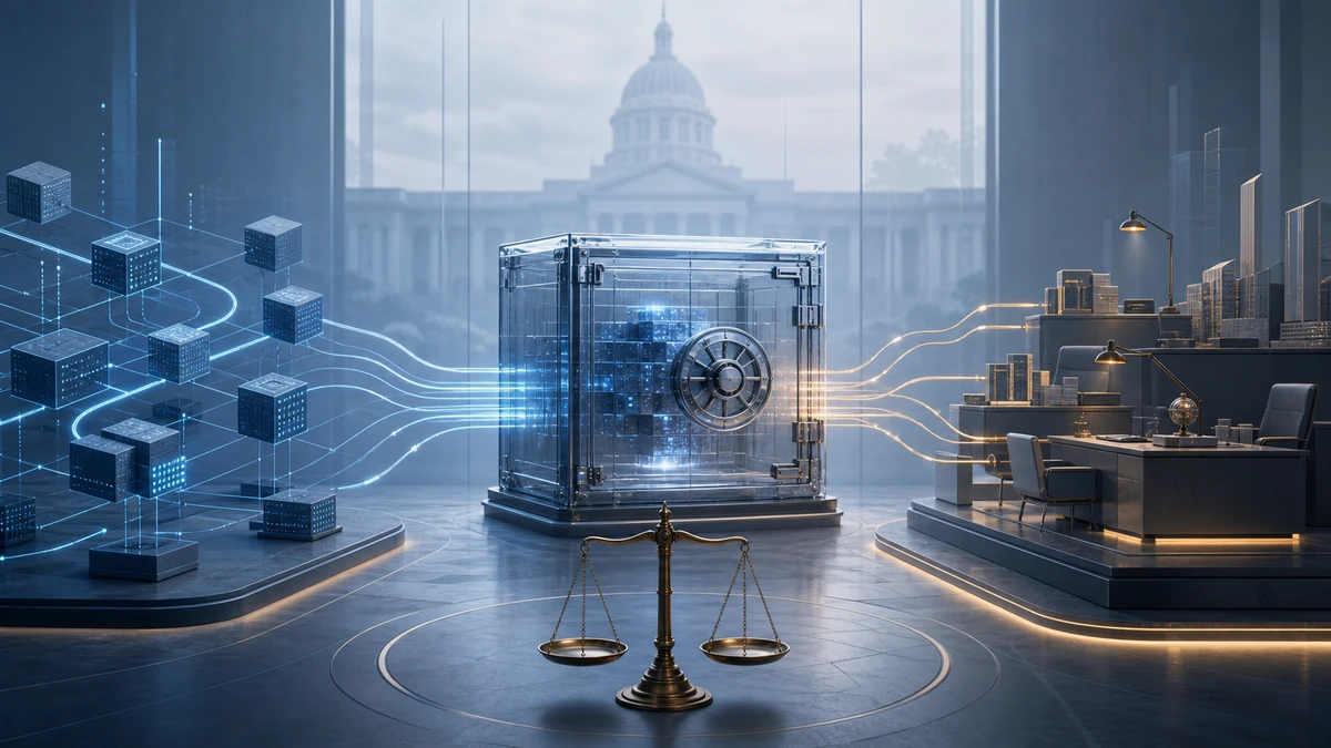 Editorial illustration for SEC’s Peirce Puts DeFi Vaults and Crypto Lending on Notice