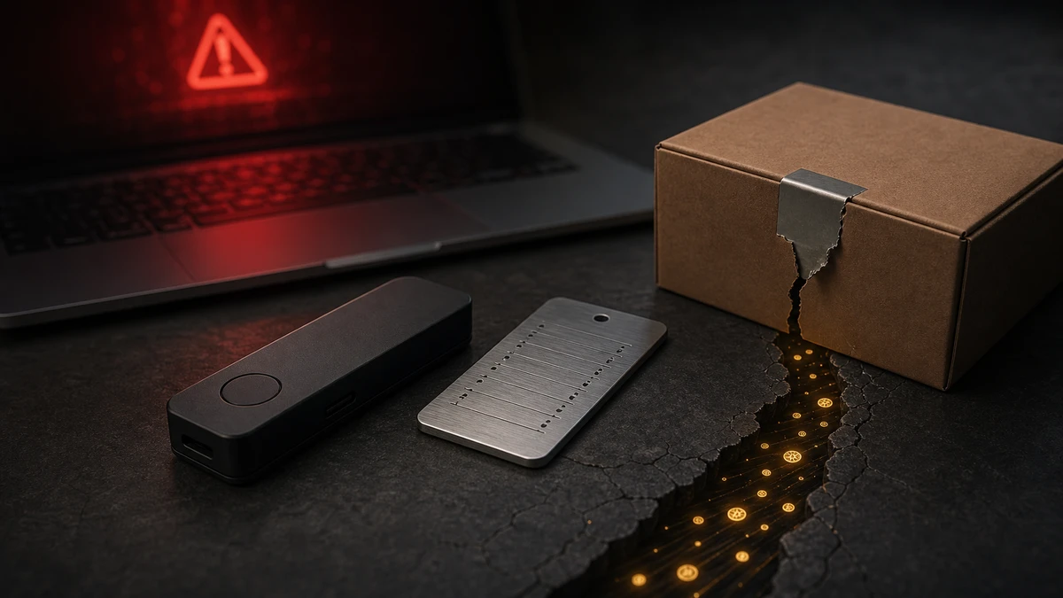 Editorial illustration for Coldcard Wallet Attack Losses Near $89 Million