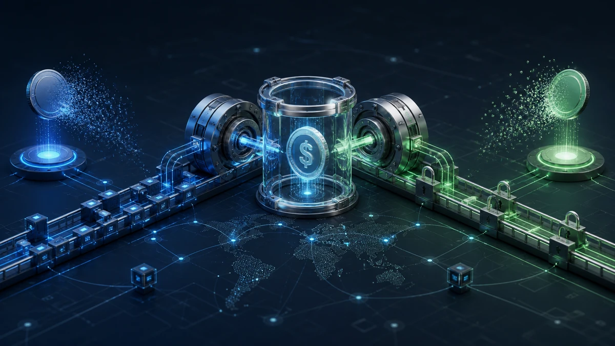 Editorial illustration for Circle Extends Native USDC to OKX’s X Layer