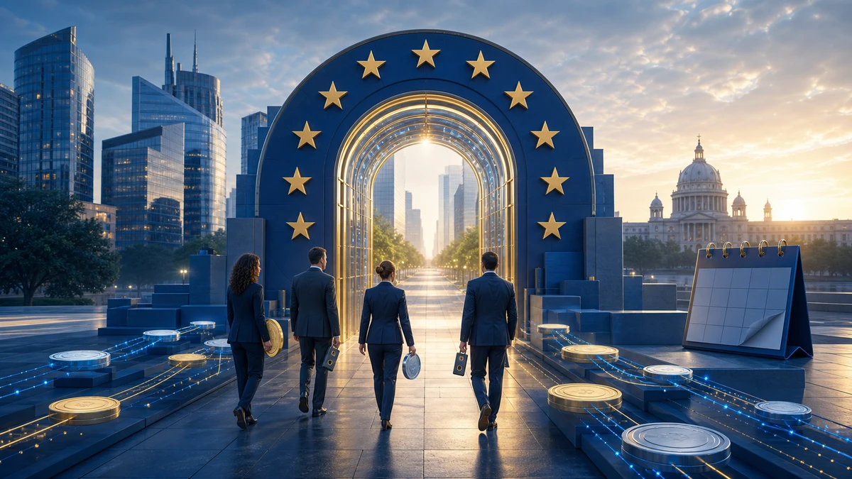 Editorial illustration for Ripple’s MiCA Approval Opens a Wider European Push