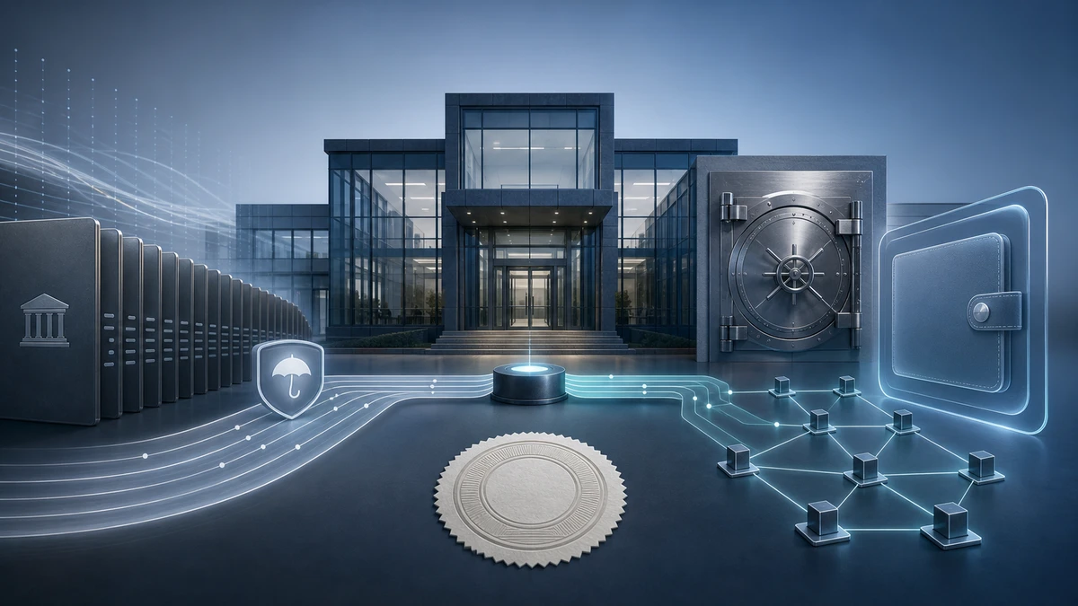 Editorial illustration for FDIC Approval Brings Augustus Bank’s Crypto Banking Plan Closer