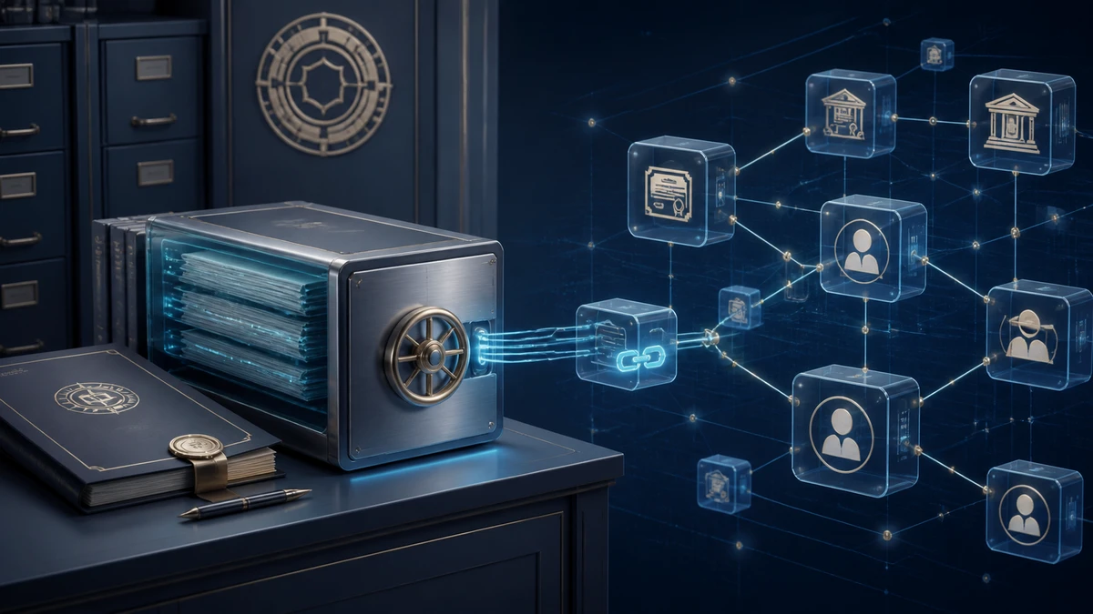 Editorial illustration for Injective Gains SEC Transfer Agent Registration for Tokenized Assets