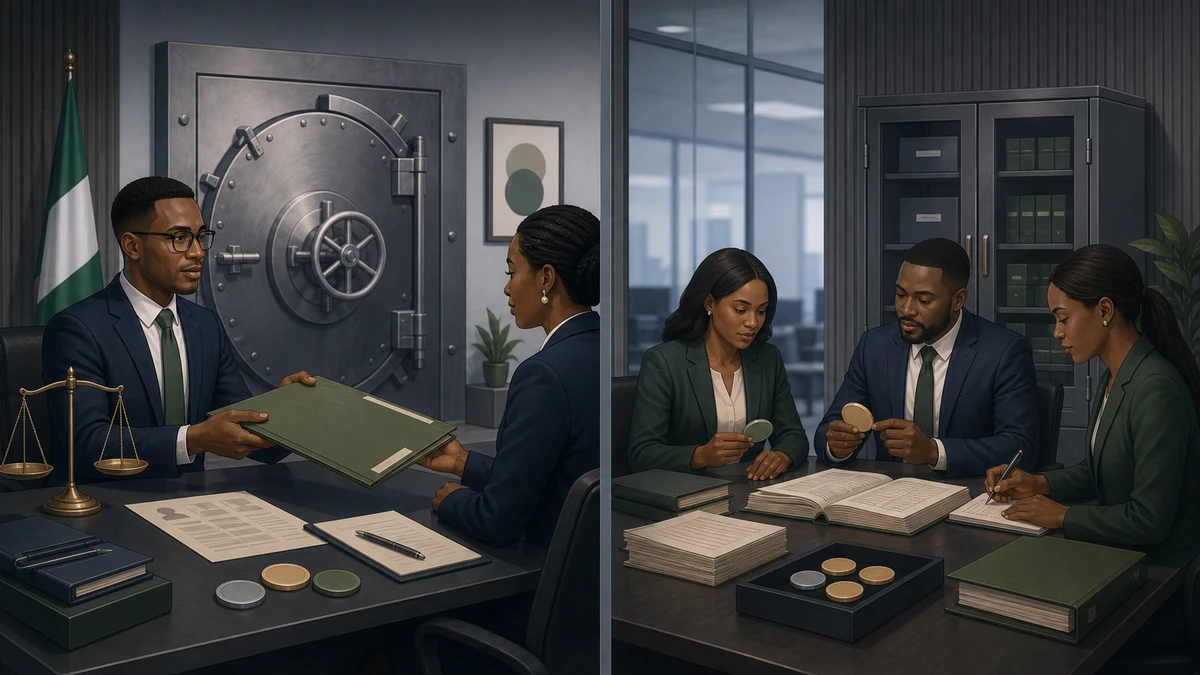Editorial illustration for Nigeria and FASB Raise the Bar for Stablecoin Businesses