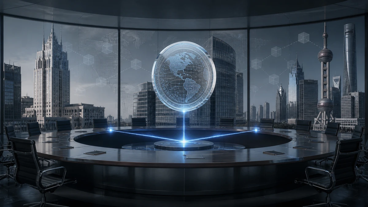 Editorial illustration for 21 Global Banks Commit to a Dollar Stablecoin for 2027