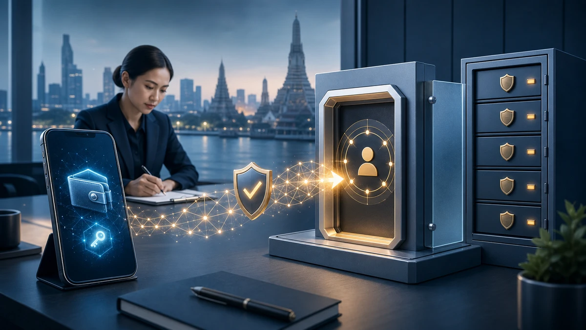 Editorial illustration for Thailand Imposes Wallet Checks and Five-Year Crypto Data Retention
