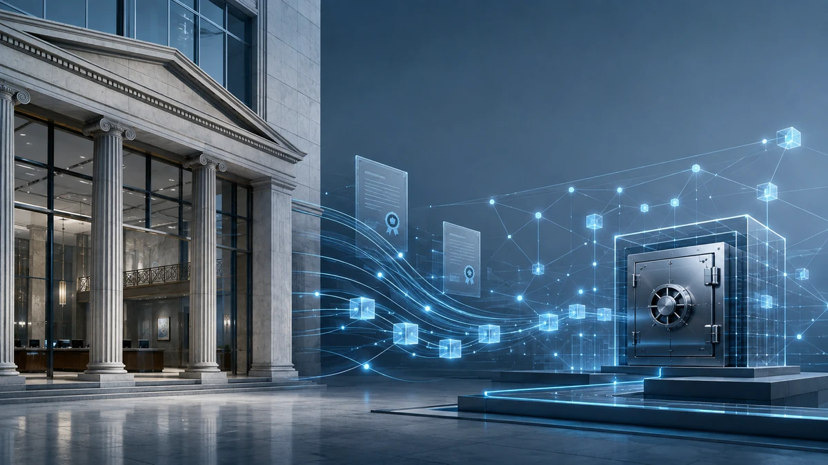 Editorial illustration for OpenReserve Wins Initial U.S. Bank Approval for Blockchain Services